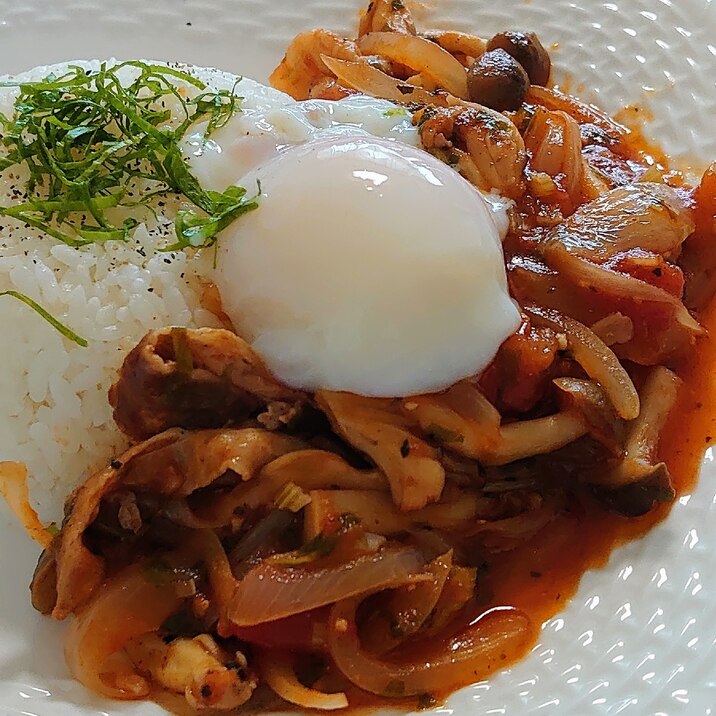 簡単ワンプレートランチ 豚とキノコのトマト煮込み レシピ 作り方 By おっさん5593 楽天レシピ 簡単ワンプレートランチ 豚とキノコのトマト煮込み レシピ 作り方 By おっさん5593 楽天レシピ